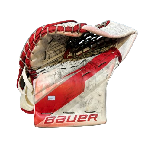 Bauer Vapor Hyperlite 2 - Ensemble complet de gardien droit Pro Stock d'occasion (blanc/rouge)